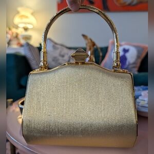 Elegant Gold Women's Handbag